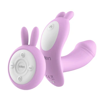 10 Greičio Šildymo USB Įkrauti Dirželis ant Dildo G Spot Klitorio Stimuliatorius Triušis Vibruojantis Kiaušinėlis Erotiniai Sex Žaislų Moteris ZD0198