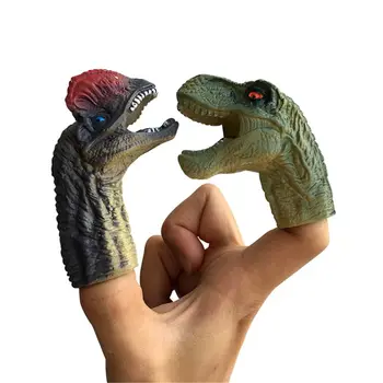 5VNT Realus Dinozaurų Piršto Lėles, Nustatyti, Vaidmuo Žaisti Žaislų Vaikams Papasakoti Istoriją Prop Didmeninė Dropshipping