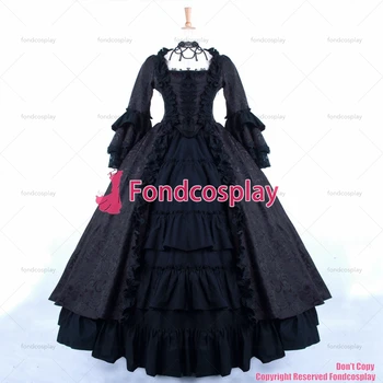 fondcosplay Viktorijos Rokoko Viduramžių Suknelė black Ball Dress Gotikos Vakarą sijonas Cosplay Kostiumų CD/TV[G831]