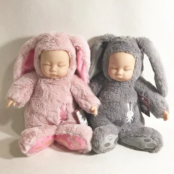 [ Juokingi ] 45cm Modeliavimas lėlės & Reborn baby doll Miego nuraminti mados bunny triušiai baby doll, pliušinis žaislas, minkšti vaikams, vaikų dovanų