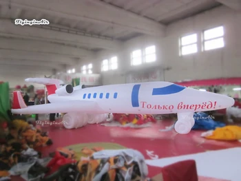 Lauko Didelės Reklamos Pripučiami Aviacijos Lėktuvas Modelis 10m Oro Susprogdinti Lėktuvo Replika Balionas Renginių