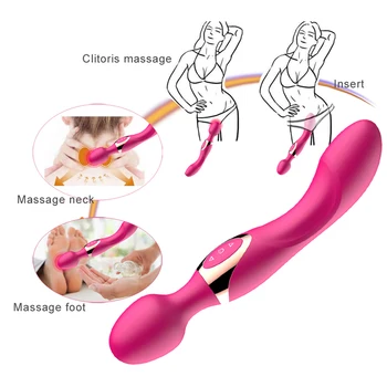 Sekso Žaislas, Skirtas Moters Klitorio Skatinti Moterų Lytinių Produktų, 10 Greičiu Galingas Didelis Vibratoriai Moterims Magic Wand Body Massager