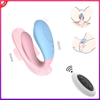 Silikono Moterims Vibratorius Sekso Žaislai Moterims G Spot Klitorio Stimuliatorius Kelnaitės Nešiojami Nuotolinio Valdymo Dildo Masturbator